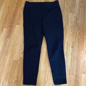 Talbots polka dot skinny ankle size 8